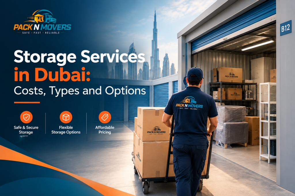 Storage services in Dubai costs and options